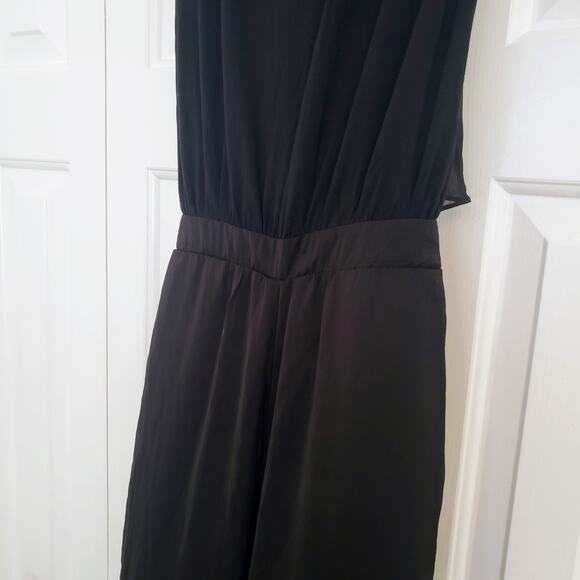 Signature 8 Black Jumpsuit Sleeveless Sheer Back Small - Picture 12 of 12